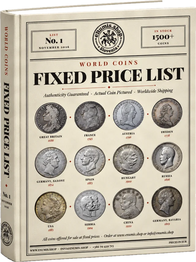 eNumis Fixed Price List No. 1, November 2026
