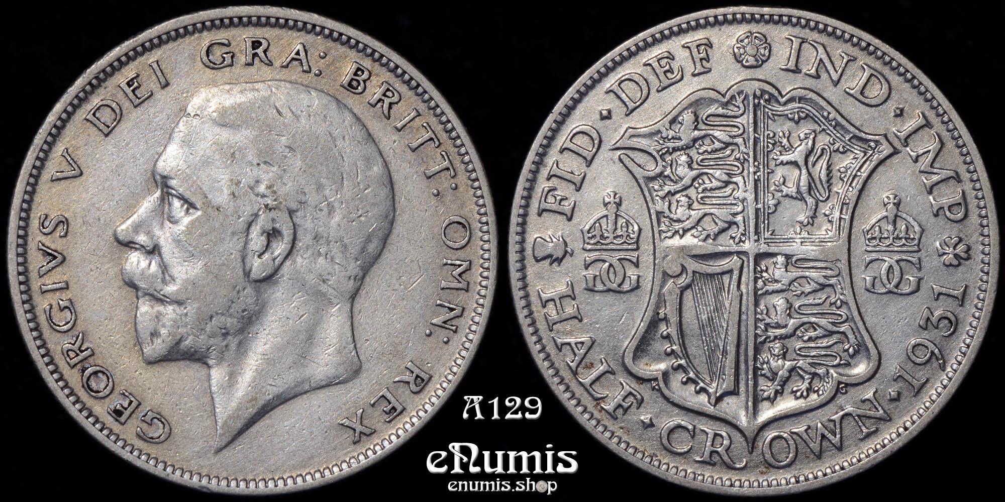 Great Britain, George V, Halfcrown 1931, VF