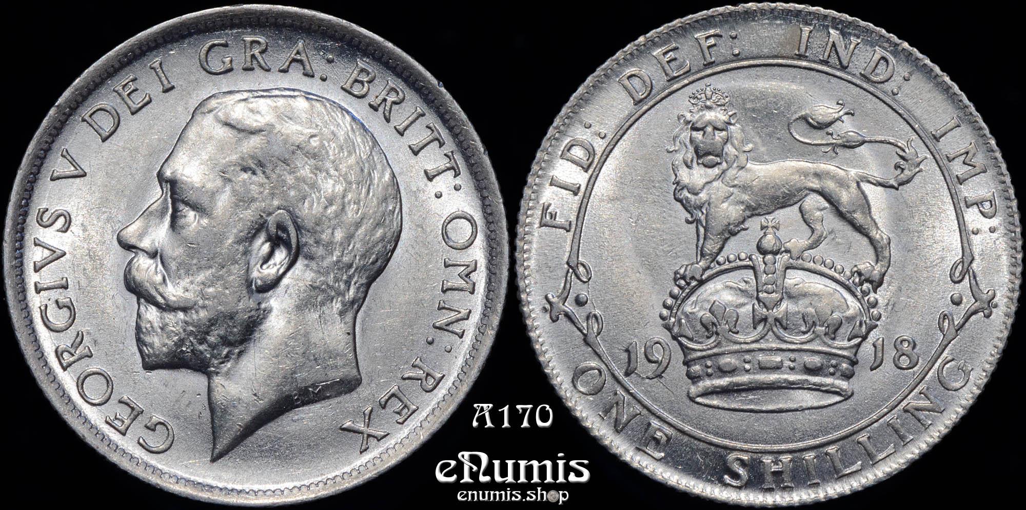 Great Britain, George V, Shilling 1918, UNC