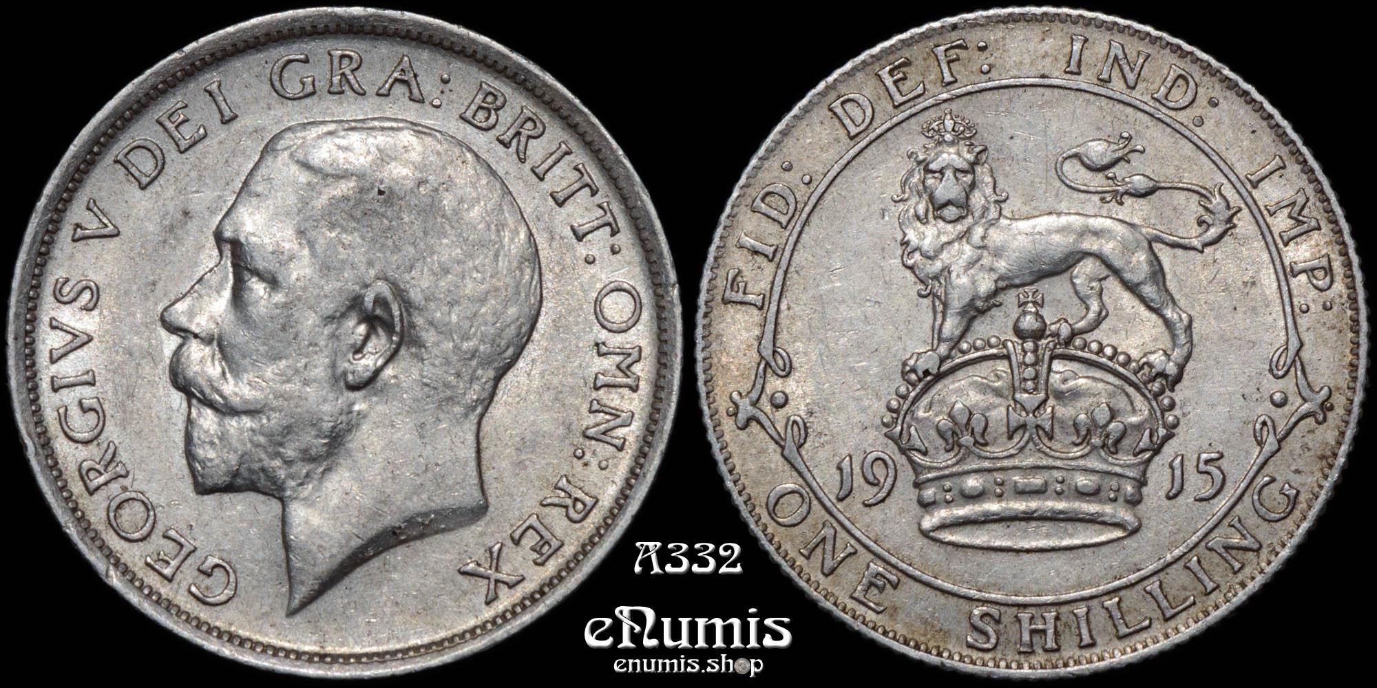 Great Britain, George V, Shilling 1915, XF