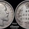 INDIA, Edward VII, Rupee 1906, Calcutta, VF