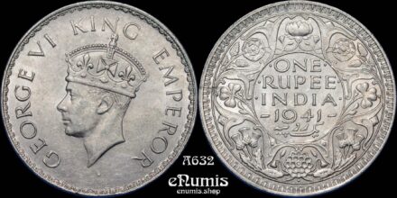 INDIA, George VI, Rupee 1941, Bombay, UNC