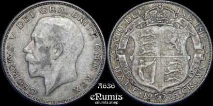 Great Britain, George V, Halfcrown 1925, Rare date, VF/VF-XF