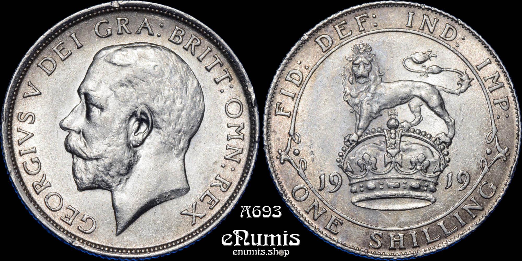 Great Britain, George V, Shilling 1919, aUNC