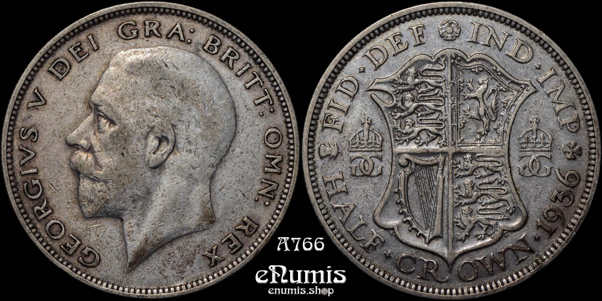 Great Britain, George V, Halfcrown 1936, VF