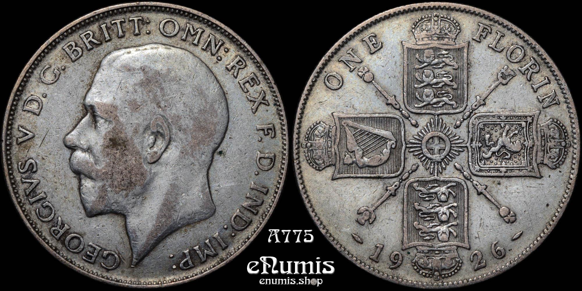 Great Britain, George V, Florin 1926, VF Great Britain, George V, Florin 1926, VF