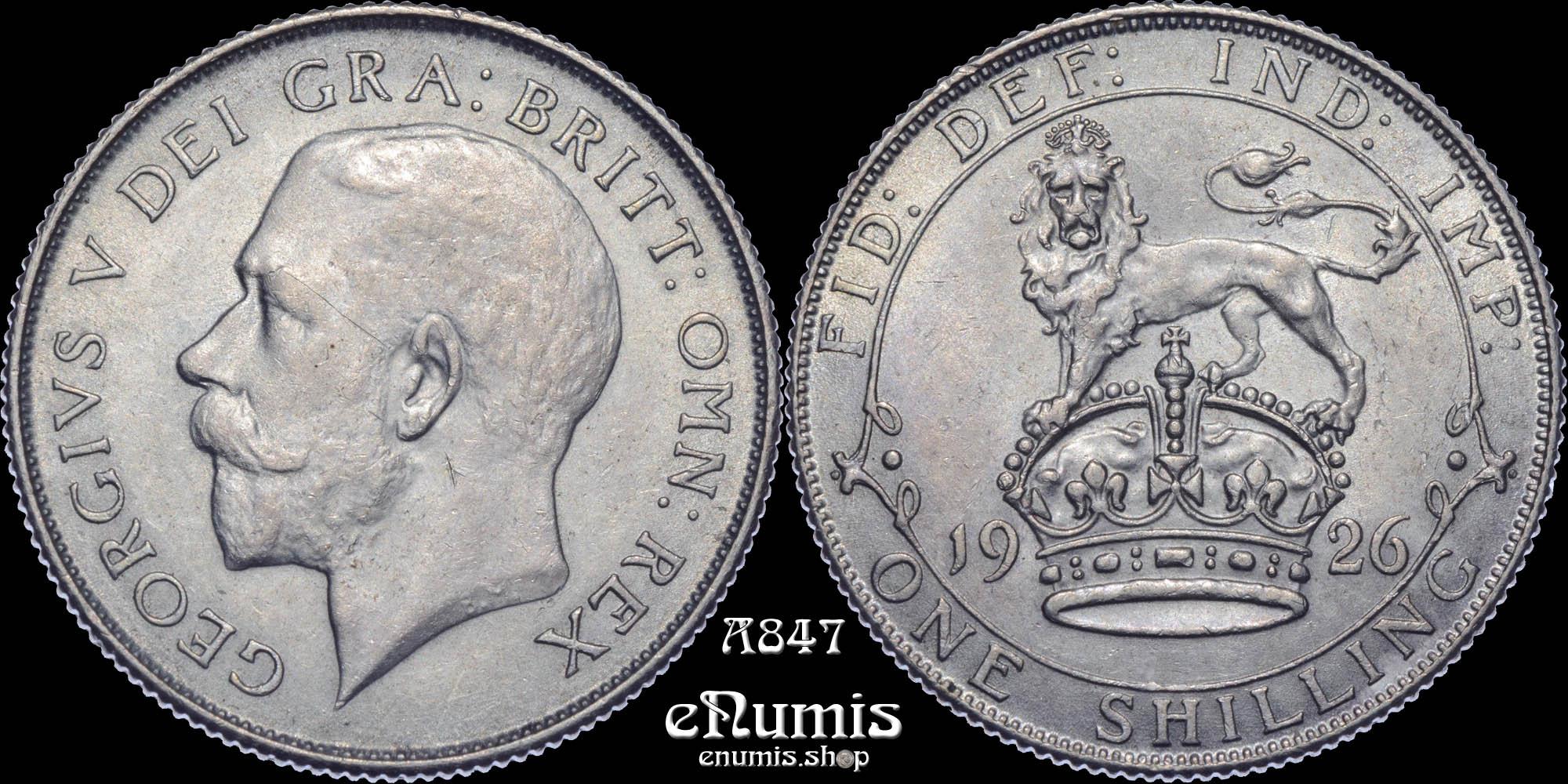 Great Britain, George V, Shilling 1926, rare, 5F, aUNC