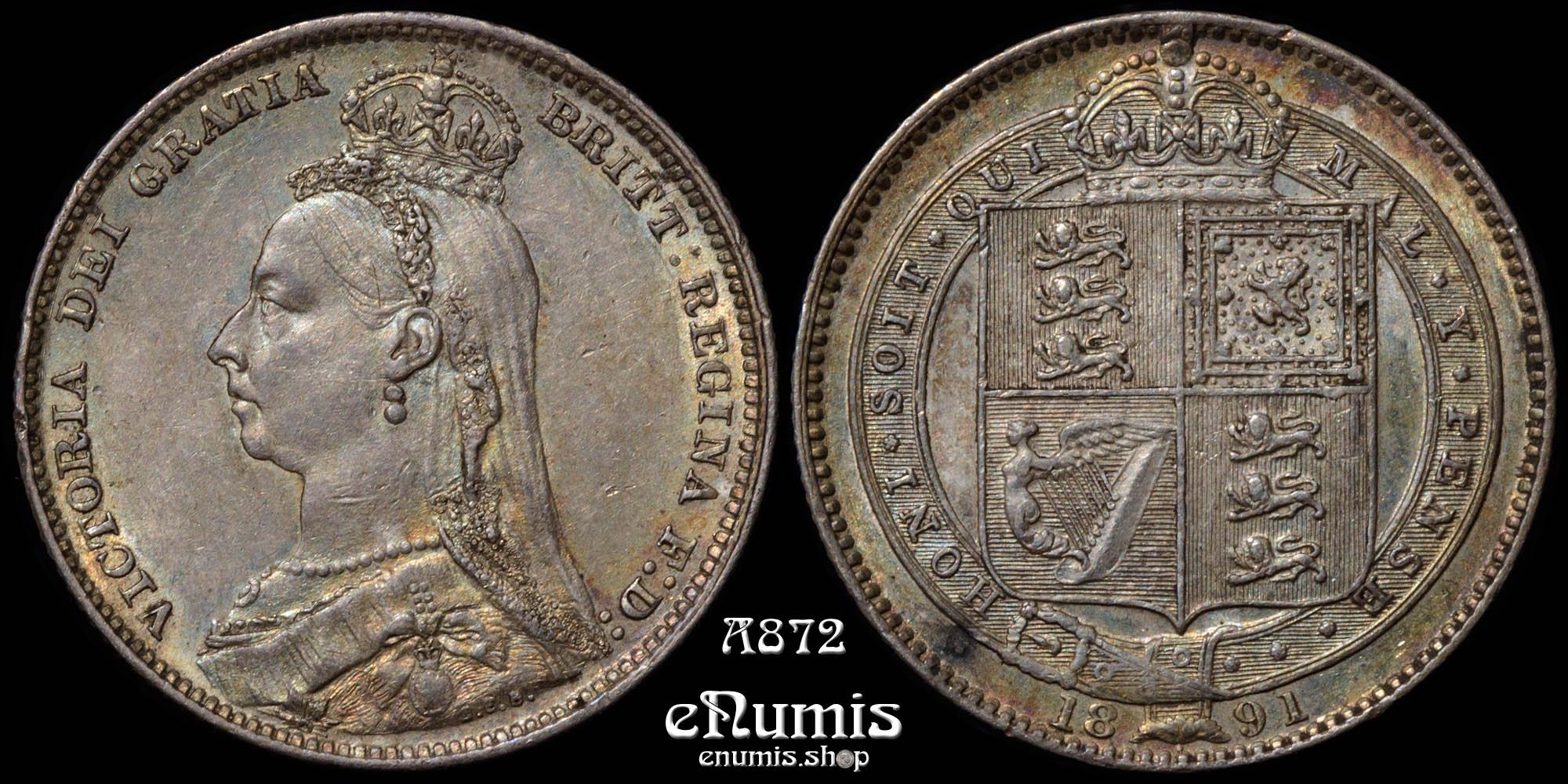 Great Britain, Victoria, Shilling 1891, nicely toned, aUNC