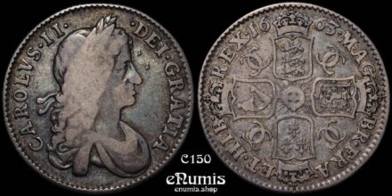 Great Britain, Charles II, Shilling 1663, toned, VF