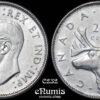 CANADA, George VI, 25 Cents 1944, XF-UNC