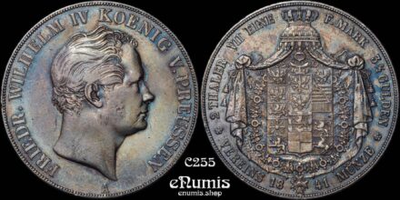 GERMANY PRUSSIA, Friedrich Wilhelm IV, 2 Taler 1841, Nicely toned, XF+