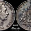 GERMANY BAVARIA, Maximilian II, 2 Gulden 1848, VF-XF