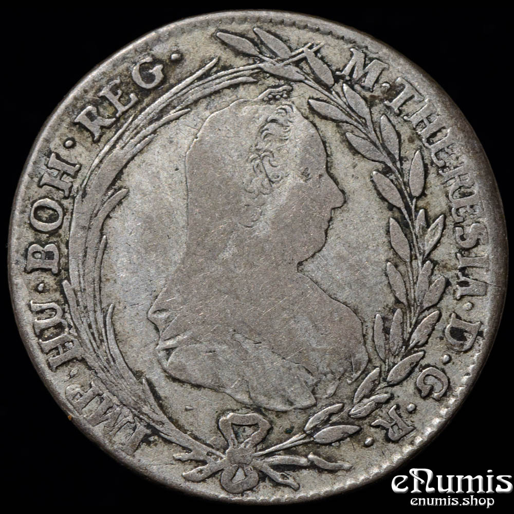 AUSTRIA, TRANSYLVANIA, Maria Theresa, 20 Kreuzer 1769 H-G, Rare