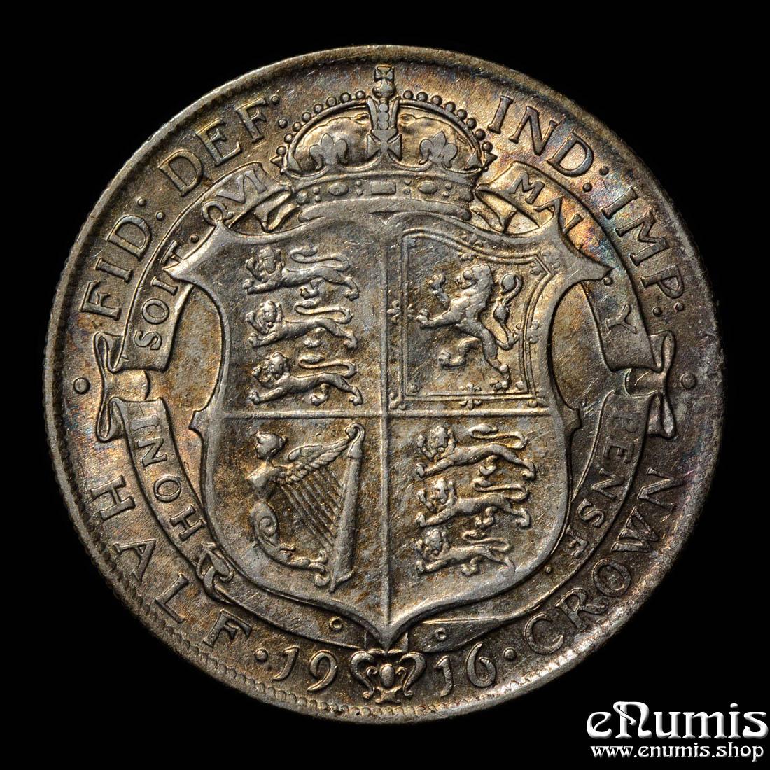 Great Britain, George V, Halfcrown 1916, aUNC