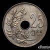 BELGIUM, Albert I, 25 Centimes 1913, UNC