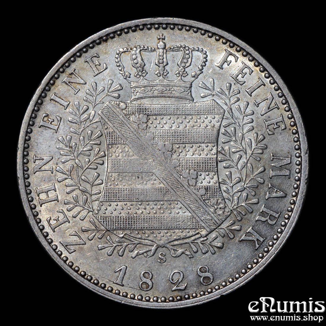 Germany, Saxony, Anton, Taler 1828, XF+ Germany, Saxony, Anton, Taler 1828, XF+