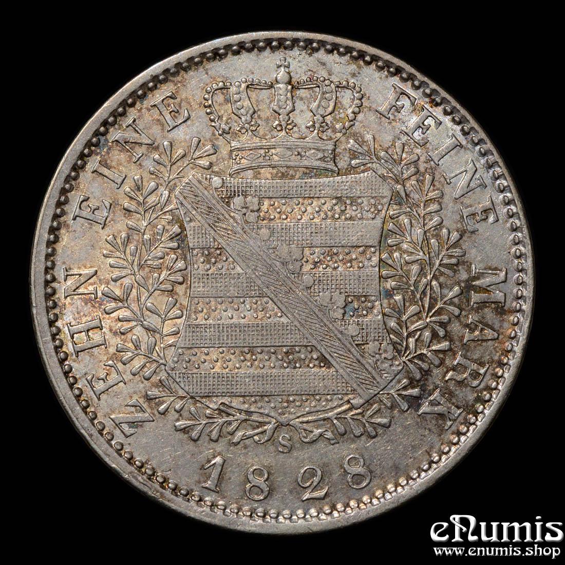 Germany, Saxony, Anton, Taler 1828, XF+ Germany, Saxony, Anton, Taler 1828, XF+