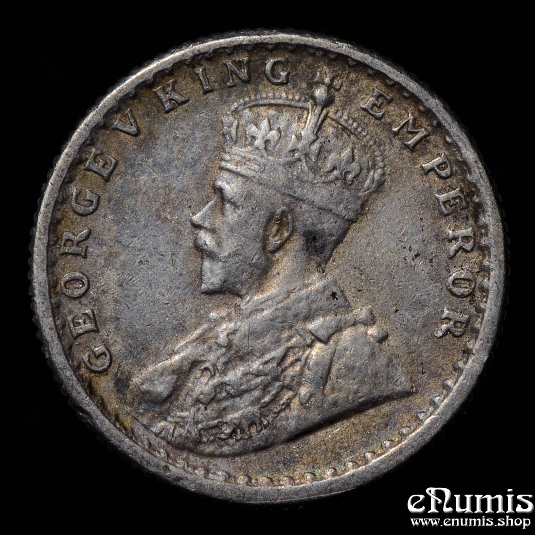 INDIA, George V, 1/4 Rupee 1936, Calcutta, toned, XF-UNC