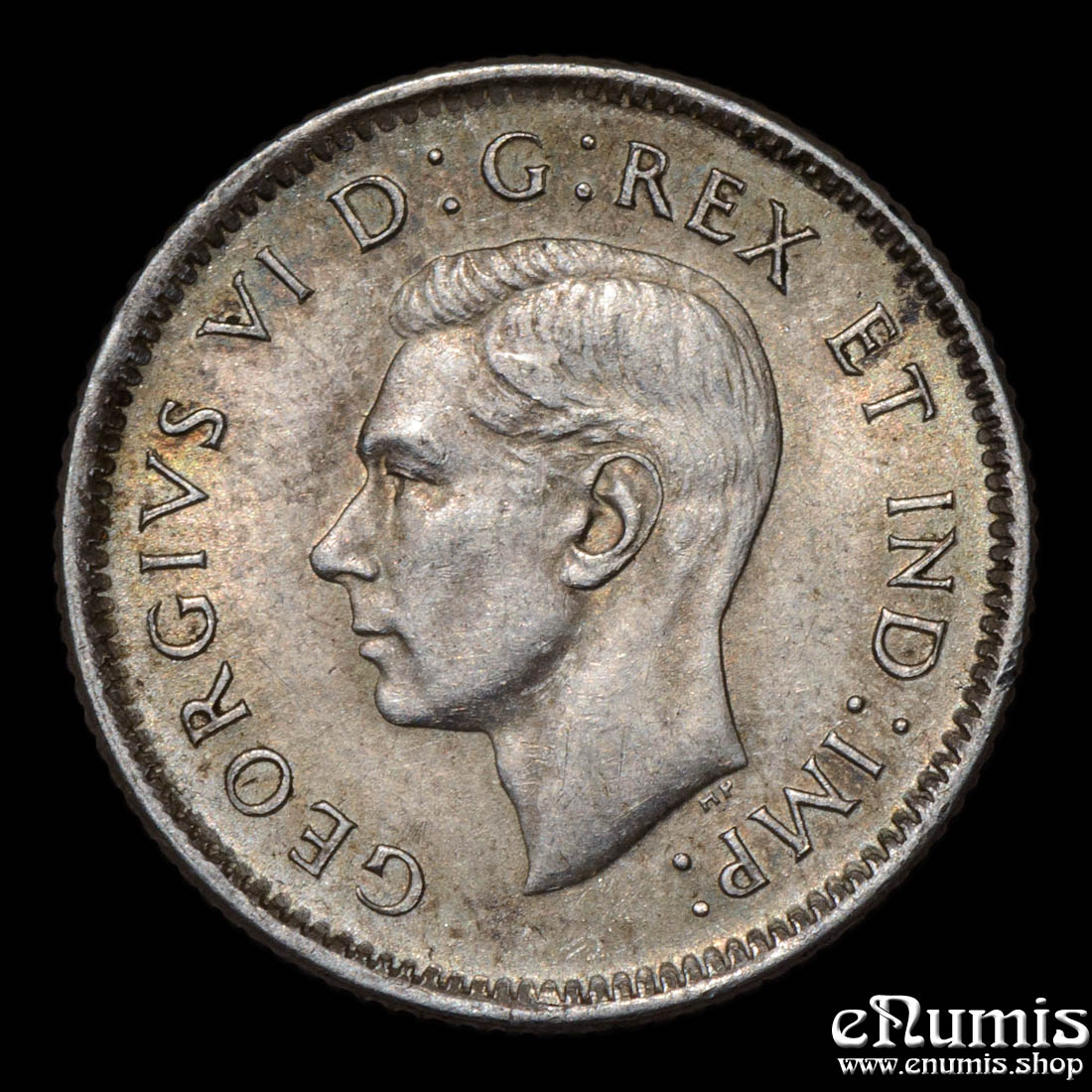 CANADA, George VI, 10 Cents 1944, UNC/aUNC