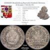 GERMANY Brandenburg Bayreuth, Friedrich Christian, 20 Kreuzer 1765 ES, VF+ GERMANY Brandenburg Bayreuth, Friedrich Christian, 20 Kreuzer 1765 ES, VF+