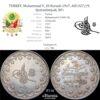 TURKEY, Muhammad V, 20 Kurush 1917, AH1327//9, Qustantiniyah, XF+