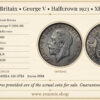 Great Britain, George V, Halfcrown 1923, XF-UNC