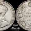CANADA, George V, 50 Cents 1916, aVF
