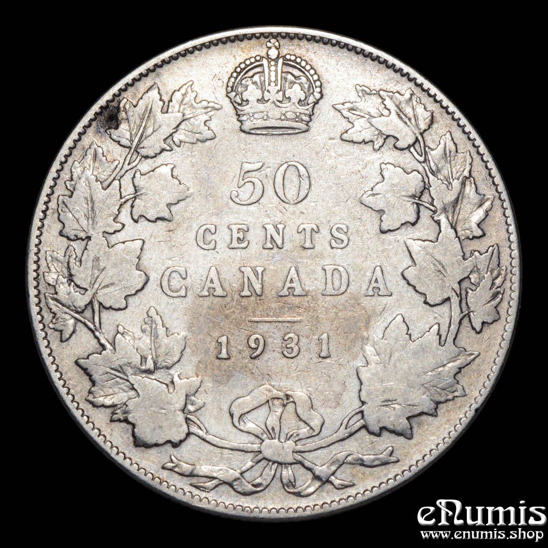 CANADA, George V, 50 Cents 1931, Fine+/aVF