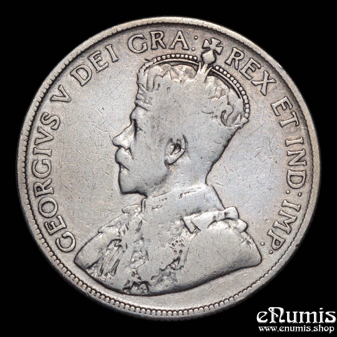CANADA, George V, 50 Cents 1917, Fine+