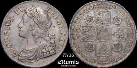 Great Britain, George II, Shilling 1739, XF-UNC