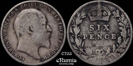 Great Britain, Edward VII, Sixpence 1906, Fine
