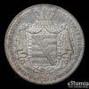 Germany, Saxony, Friedrich August II, 2 Taler 1854, toned, XF-UNC