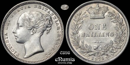Great Britain, Victoria, Shilling 1875, die number 36, UNC