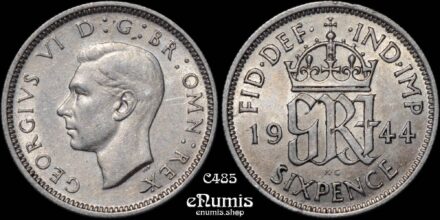 Great Britain, George VI, Sixpence 1944, aUNC