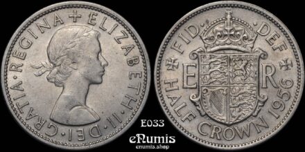Great Britain, Elizabeth II, Halfcrown 1956, XF-UNC