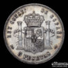 SPAIN, Alfonso XII, 5 Pesetas 1885 (1887) MS-M, aXF SPAIN, Alfonso XII, 5 Pesetas 1885 (1887) MS-M, aXF