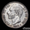SPAIN, Alfonso XII, 5 Pesetas 1885 (1887) MS-M, aXF SPAIN, Alfonso XII, 5 Pesetas 1885 (1887) MS-M, aXF