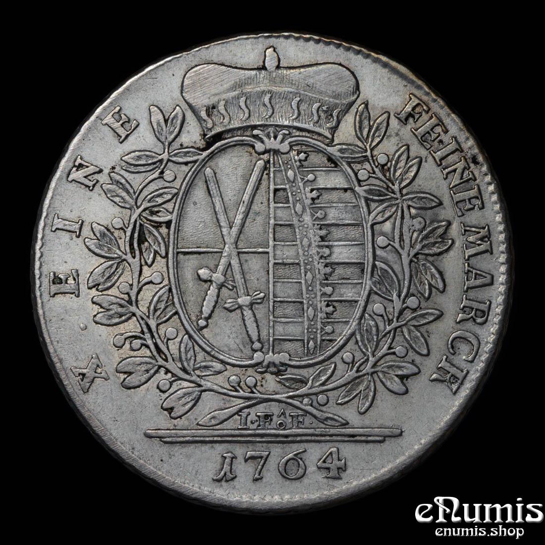 Germany, Saxony, Friedrich August III, Taler 1764, IFôF, Rare variant, VF-XF Germany, Saxony, Friedrich August III, Taler 1764, IFôF, Rare variant, VF-XF