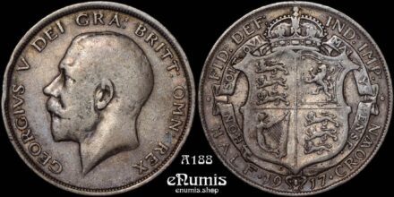 Great Britain, George V, Halfcrown 1917, VF