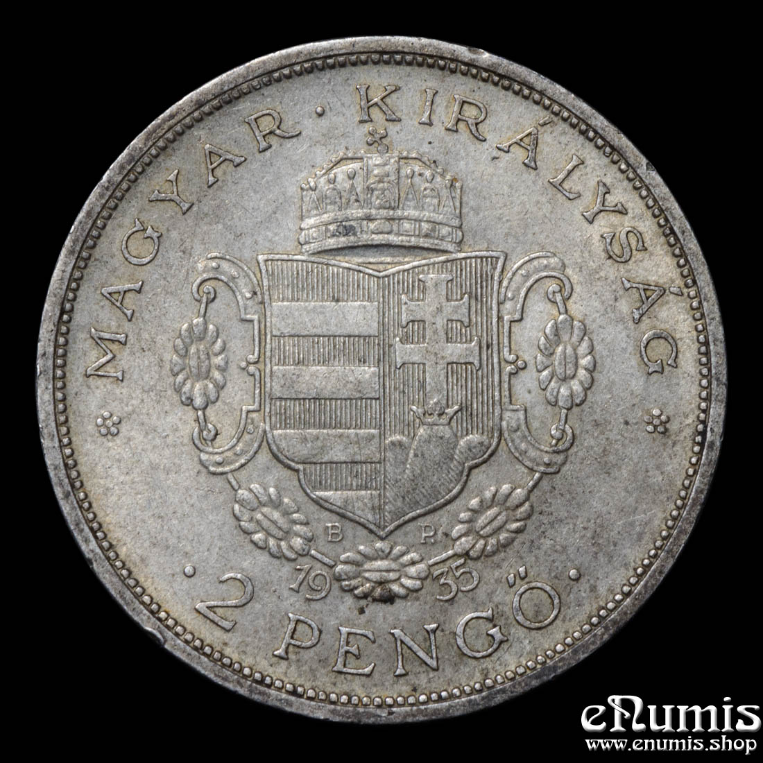 HUNGARY, 2 Pengo 1935, Bicentennial - Death of Rakoczi, aUNC