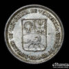 Venezuela, 50 Centimos 1954, silver, UNC