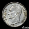 Venezuela, 50 Centimos 1954, silver, UNC