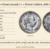 AUSTRIA, Franz Joseph I, 1 Florin Gulden 1888, XF-UNC