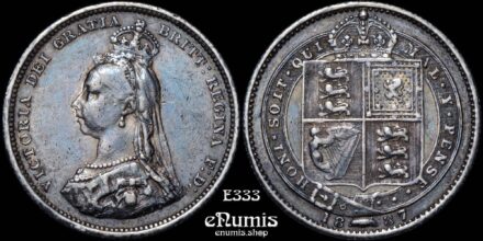 Great Britain, Victoria, Shilling 1887, Jubilee head, toned, aXF