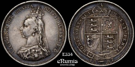 Great Britain, Victoria, Shilling 1887, Jubilee head, toned, XF