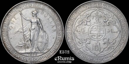 Great Britain, Victoria, Trade Dollar 1898, Bombay, XF+