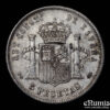 SPAIN, Alfonso XII, 5 Pesetas 1885 (1886) MS-M, VF+/VF-XF