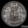 SPAIN, Provisional Government, 2 Pesetas 1870 (1873) DE-M, VF