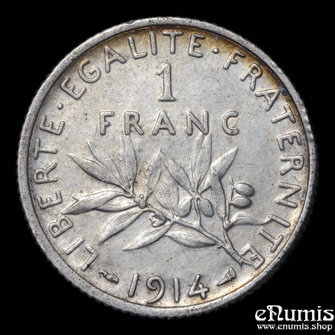FRANCE, Third Republic, 1 Franc 1914, XF