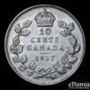 CANADA, George V, 10 Cents 1917, XF+